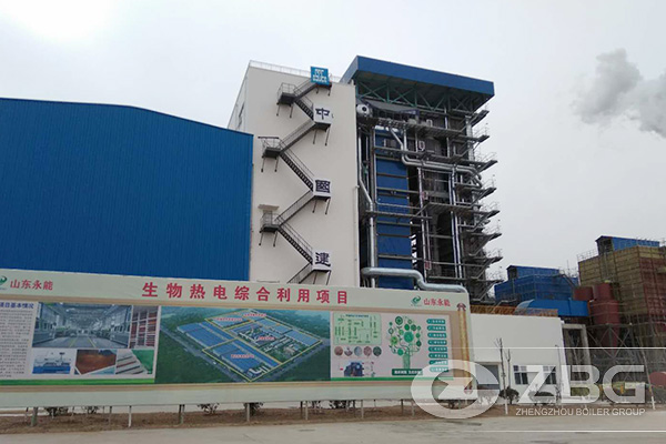 2 Sets of 75 ton CFB Biomass Power Plant Boiler