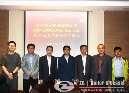 Customers From Korea Sign Contract With ZG Boiler